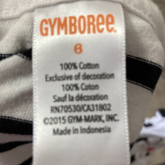 Gymboree Daisy Park White & Black Striped Tank Top - Picture 5 of 6